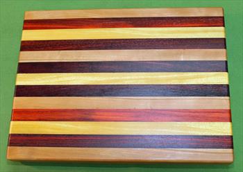 Board #984 Exotic Hardwood Cutting Board 15" x 11 1/2" x 1 3/8" - $59.99